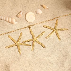 2025 estate spiaggia <span class=keywords><strong>stella</strong></span> <span class=keywords><strong>marina</strong></span> oro 18k acciaio inox oceano martello <span class=keywords><strong>orecchini</strong></span> <span class=keywords><strong>a</strong></span> bottone - Product Image 4