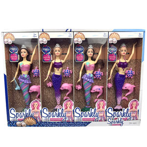 Gros Nouveau Design DIY En Plastique <span class=keywords><strong>Corps</strong></span> <span class=keywords><strong>Dur</strong></span> Lumières Princesse Vinyle Belle Bébé Sirène Rag Dolls Personnalisé Mini Sirène Jouet - Product Image 4