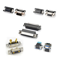 Conector de 9, 15, 25, 37 pines, 2W2, 3V3, 5W5, 7W2, 9W4, 21W4, 36W4, conector macho hembra VGA, conector DB, conector DSUB