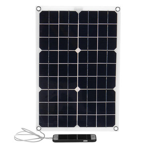 Cargador Solar de Silicio Monocristalino Semiflexible de 20W 12V, >21.5% de Eficiencia, para Suministro de Energía en Actividades al Aire Libre - Product Image 2