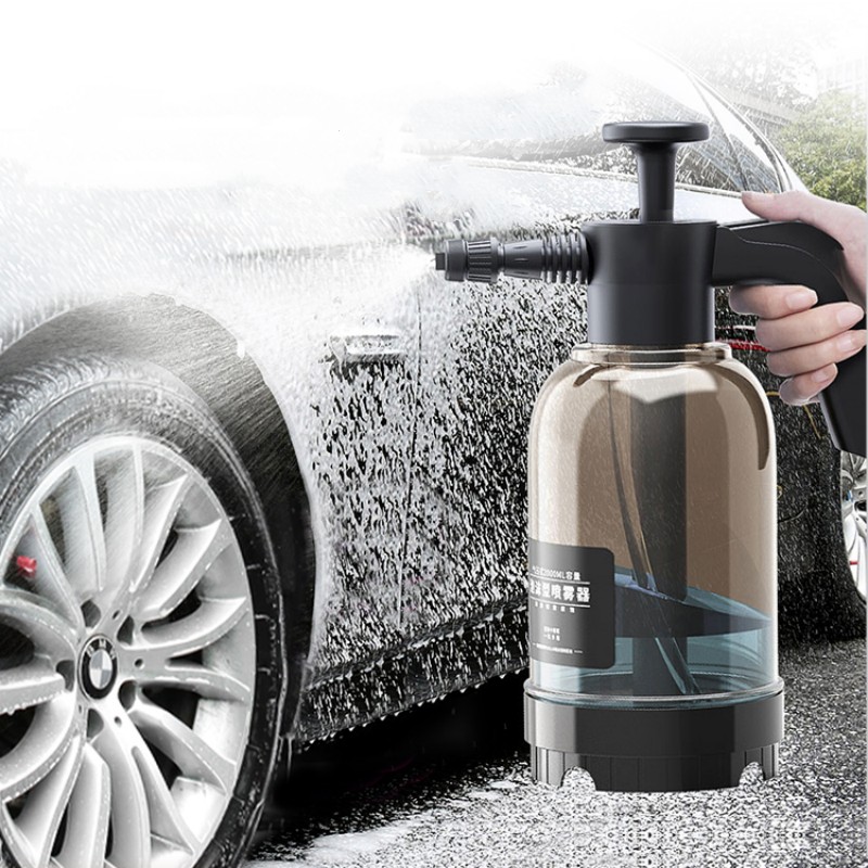 2L высокое давление ручной автомобильный пенный горшок PE пластиковые канистры для воды большой емкости промывочная жидкость бутылка-спрей для автомобиля растения для садовых инструментов