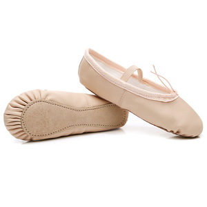 Zapatillas de Ballet Unisex con Suela Completa y Plana, Parte Superior de Malla de Algodón, Cuero PU, Suaves, con una Sola Banda - Product Image 3