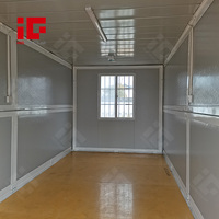 Maison portable préfabriquée en conteneur pliable bon marché Maison mobile préfabriquée pliable isolée 1 chambre à coucher