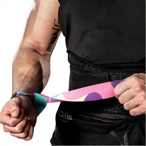RC Fitness Wear Reinforced Cotton Anti-Slip Lightweight Gym Lifting Straps for Heavy Deadlift <b>Weight</b> Training <b>Barbell</b> Exercises - Product Image 1