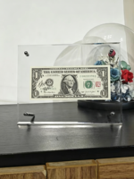 Cadre flottant en acrylique transparent pour billet de banque, fixation murale aimantée puissante, vitrine pour billets de collection avec support pour décoration