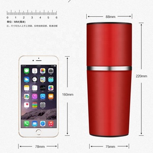 Barista Maker Outils Camping En Plein Air Portable Moulin À Main Tout-En-Un Bouteille Café Théière Moulin À Café <span class=keywords><strong>Avec</strong></span> <span class=keywords><strong>Filtre</strong></span> À Café Tasse - Product Image 2