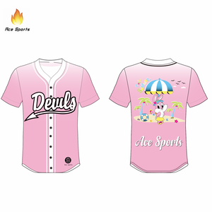 Maglia da Baseball completamente personalizzata sublimazione per lo <span class=keywords><strong>sport</strong></span> e il tempo libero - Product Image 6