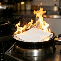Couverture anti-feu en fibre de verre enduite de silicone de qualité supérieure avec capuche, faible MOQ, pour la protection domestique, la cuisine, les grils et les barbecues