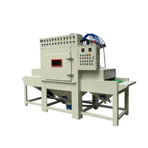 Automatic conveyor sand blasting machine continuous belt automated sandblaster