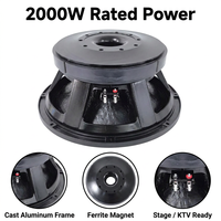 Haut-parleur de gamme supérieure de 18 pouces 4000W avec bobine vocale de 150 mm pour le renforcement sonore