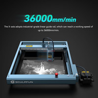 SCULPFUN SF-A9 20W 40W Graveur et découpeur DIY pour le bois, la céramique, la pierre, divers matériaux métalliques et la gravure couleur