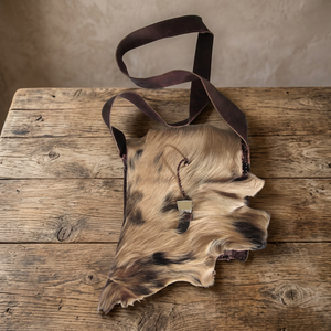 Sac de voyage en fourrure véritable avec sangle en cuir, style classique, durable, accessoire de voyage unisexe, poignée souple - Product Image 3