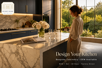 Meubles de cuisine sur mesure pour toute la maison, design moderne à dalles plates, modulaire, fabrication OEM directe d'usine, charnières à fermeture douce, panneaux écologiques