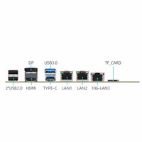 Carte mère NAS N18 6 baies In-tel N100 1*10G 2*i226-V 2.5G 3LAN 2*M.2 NVMe 6*SATA3.0 1*DDR5 Pare-feu Routeur Mini ITX
