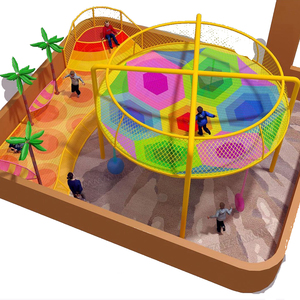 Children Outdoor Playground Cargo Net Climbing Rope Astm F1487 Commercial Indoor Equipment Soft Modular For Park