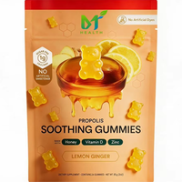 Gummies OEM Citron Gingembre 24 unités |   Soutien immunitaire naturel avec vitamine D, zinc et propolis. Déconseillé aux femmes enceintes.