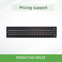 Commutateur Ethernet Mellanox 32 ports 400 Gbps avec prise en charge VLAN, fabriqué en Chine, modèle MSN4700-WS2RC
