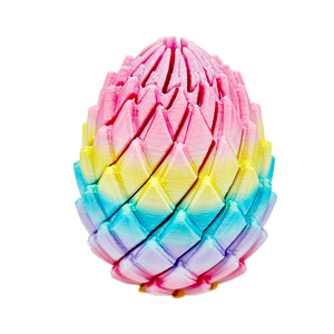 Huevo de Dragón Articulado Impreso en 3D, Juguete Antiestrés Sensorial con Escamas, Regalo Transfronterizo de Gran Venta - Product Image 1