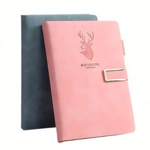 Custom Business A5 <b>Notebook</b> <b>Set</b> with Pen & Gift Box High-End Leather Cover Printed Style Personalized Logo - Product Image 4