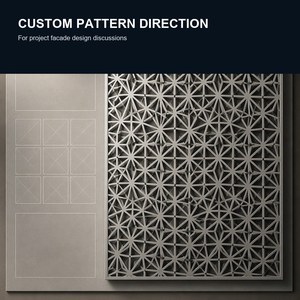 Panneaux de mur-rideau en aluminium thermolaqués anti-corrosion pour l'extérieur des bâtiments, design minimaliste, 70 pouces et plus - Product Image 4