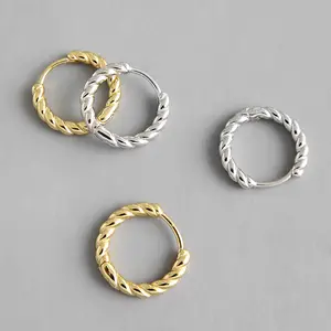 925 Sterling Silver Earrings Mini Hoop Earring INS Simple Round Ring Earring