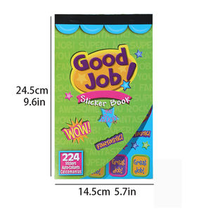 224 autocollants « Good <span class=keywords><strong>Job</strong></span> » pour enfants et enseignants, bloc d'autocollants d'encouragement positif pour le scrapbooking et les récompenses en classe - Product Image 3