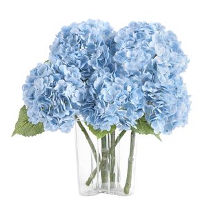 Fleurs artificielles réalistes Hydranega, fausses fleurs en latex au toucher réel, fleurs blanches pour la décoration, arrangements floraux de mariage, vente en gros - Product Image 1