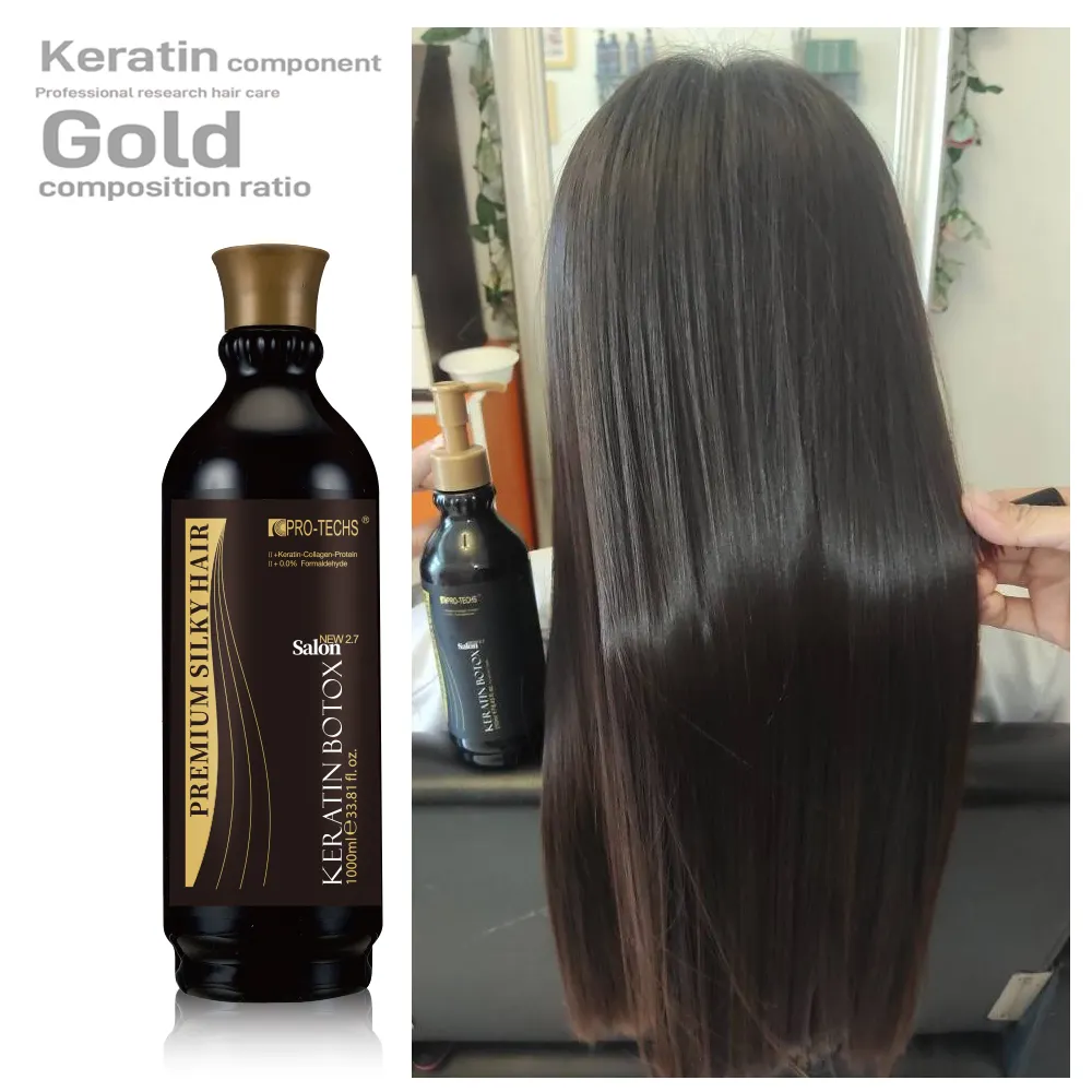 OEM Hair Keratin Smoothing Silky Keratin Hair Treatment Professional Brazilian Complex Blowout Straightening Frizz Free Hair