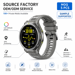 Smartwatch SHUANXIANG X2 <span class=keywords><strong>PRO</strong></span>, Impermeabile <span class=keywords><strong>5</strong></span> ATM, Display AMOLED HD, Barometro, Altimetro, Bussola, Monitoraggio Frequenza Cardiaca, 100+ Funzioni Fitness - Product Image 1