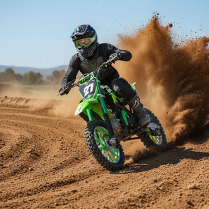 Kids Offroad Dirt Bike <b>Gasoline</b> 2 Stroke Two-Wheel Motocross 50CC 40-60km/h - Product Image 1