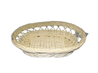 Viet Anh handgeweven ecologische rotan opbergmand voor fruit, vintage stijl, op maat gemaakte vorm, voor het serveren van vers fruit en desserts.