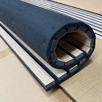 Panneaux muraux en lattes de chêne CE Akupanel, panneaux acoustiques modernes en bois flexible MDF polyester, écologiques pour hôtel, studio, hôpital