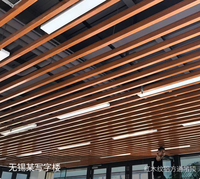 Baffle en alliage d'aluminium haute résistance pour plafonds métalliques, ignifuge, classe A, installation suspendue