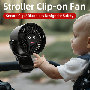 2026 Wall Mount Clip Desktop Fan Digital Display Mini Fan High-speed 4000mAh <b>Small</b> Table Chiller Fan for Home Office - Product Image 3