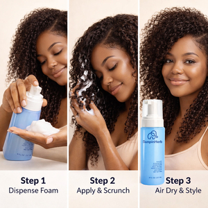 Mousse Coiffante Volumisante et Anti-Frisottis aux Herbes pour Tresses, Locks, Boucles et Cheveux Afro – Séchage Rapide, Sans Résidus – Brillance et Volume – Qualité Salon – OEM - Product Image 3