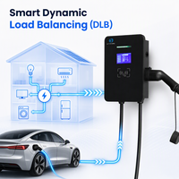 Chargeur mural intelligent pour VE 7kW 11kW 22kW avec équilibrage dynamique de la charge, prise Type 2, prise en charge du Plug & Charge, WiFi 4G