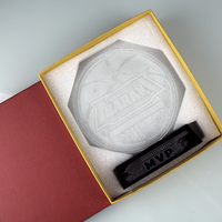 Trophée en cristal personnalisé gravé au laser fait main, forme libre, en verre, pour récompense MVP de basketball lors de cérémonies de compétition sportive