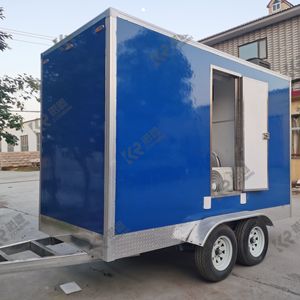 รถพ่วงห้องน้ำสแตนเลสสตีลหรูหราแบบ 2 สถานี สไตล์ดูไบ พร้อมขาย ห้องน้ำเคลื่อนที่ - Product Image 2