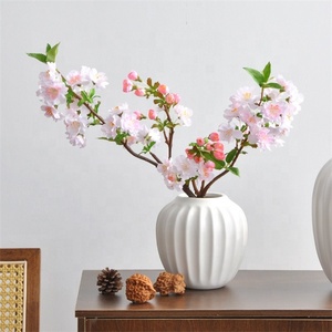 Rama de Flores de Cerezo Artificial de Alta Calidad en Color Blanco y Rosa para Decoración de Bodas, Fiestas y Centros de Mesa - Product Image 1