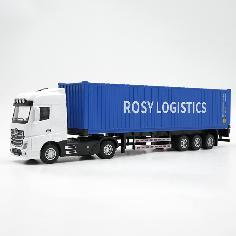 1:50 ROSY LOGISTICS Modèle de camion porte-conteneurs