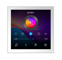 YouZhuan YZ-60D OEM ODM 215W Contrôleur audio mural tactile Linux (Plastique et Aluminium) pour amplificateur central BGM de villa et hôtel