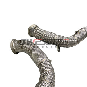 Amélioration de la performance avec un downpipe d'échappement exceptionnel pour Mercedes <span class=keywords><strong>AMG</strong></span> GT/GTC/<span class=keywords><strong>GTS</strong></span>/GTR 4.0T <span class=keywords><strong>V8</strong></span> 2015+ avec bouclier thermique - Product Image 3