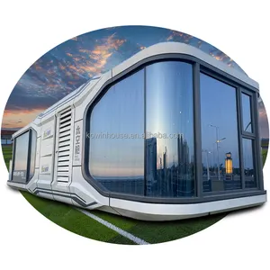 New Luxury Furnatured Mobile Modular Prefab Capsuled Housed Hotel Rooms Space Capsule House