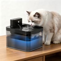 Fontaine à eau intelligente pour animaux de compagnie avec capteur infrarouge, pour chats et chiens, type C, autonomie de 30 jours, détachable, fabrication directe OEM