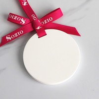 Pendentif en pierre pour diffuseur d'huile essentielle d'arôme de parfum de voiture rond OEM avec plâtre en céramique