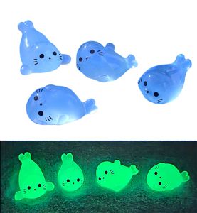 Figuras de Resina Luminosas que Brillan en la Oscuridad, Miniaturas de <span class=keywords><strong>Animales</strong></span> Marinos para Decoración de Acuarios, Accesorios para Micropaisajes - Product Image 1