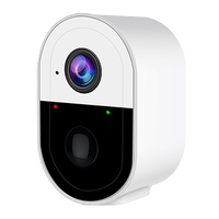 Kamera Alarm Sensor Gerak Tubuh Manusia PIR Bertenaga Baterai dengan Sensor Gambar CMOS 3MP UEMON Smart Home, Kontrol Aplikasi Wi-Fi untuk Garasi Hotel