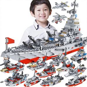 Compatible con el <span class=keywords><strong>Portaaviones</strong></span> 113, Crucero, Buque de Guerra Militar, Juguete Educativo de Bloques de Construcción para Niños, Plástico ABS - Product Image 1