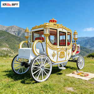 Chariot de Mariage Électrique de Luxe Style Princesse Classique, Voiture de Chevaux Royale Européenne pour Visites Touristiques, à Vendre - Product Image 1