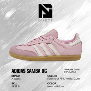 รองเท้าสเก็ตบอร์ดลำลองผู้ชายสุดเท่ Samba Og J 'pink White Gum' สำหรับดรอปชิปปิ้ง - Product Image 6